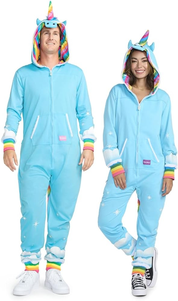 Tipsy Elves Hooded Unicorn Halloween Costume Jumpsuit for Men and Women - Unicorn Onesie with Rai... | Amazon (US)