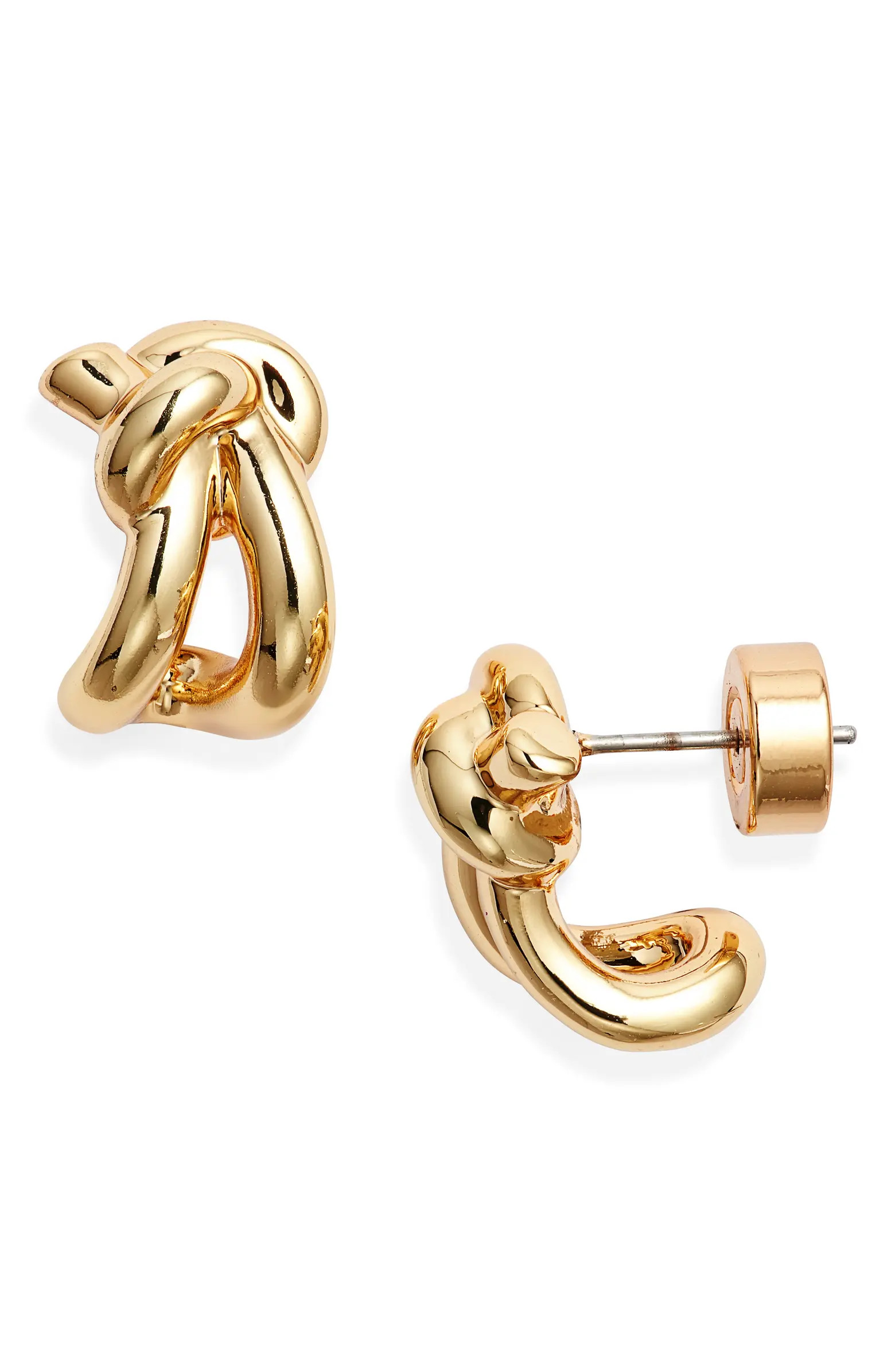 Demi Fine Knot Huggie Hoop Earrings | Nordstrom