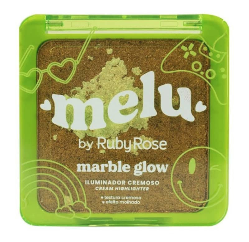 ILUMINADOR CREMOSO MARBLE GLOW - cor: Golden Hour - MELU BY RubyRose | Beleza Na Web (BR)