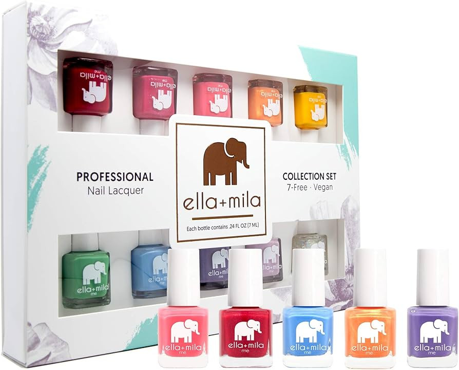 ella+mila Professional Nail Polish Set - Quick Dry Nail Polish - Long-Lasting & Chip Resistant Na... | Amazon (US)