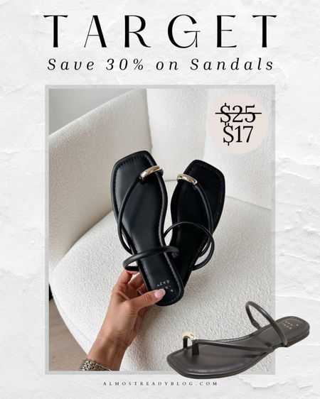 Target Circle Week, sabe 30% off on sandals 

#LTKsalealert #LTKfindsunder100 #LTKfindsunder50