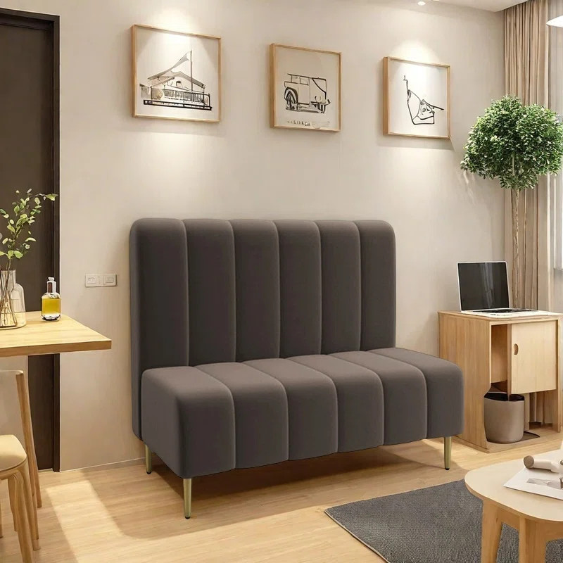 Dining Room Double Velvet Upholstered Booth Set (Set of 2) | Wayfair North America