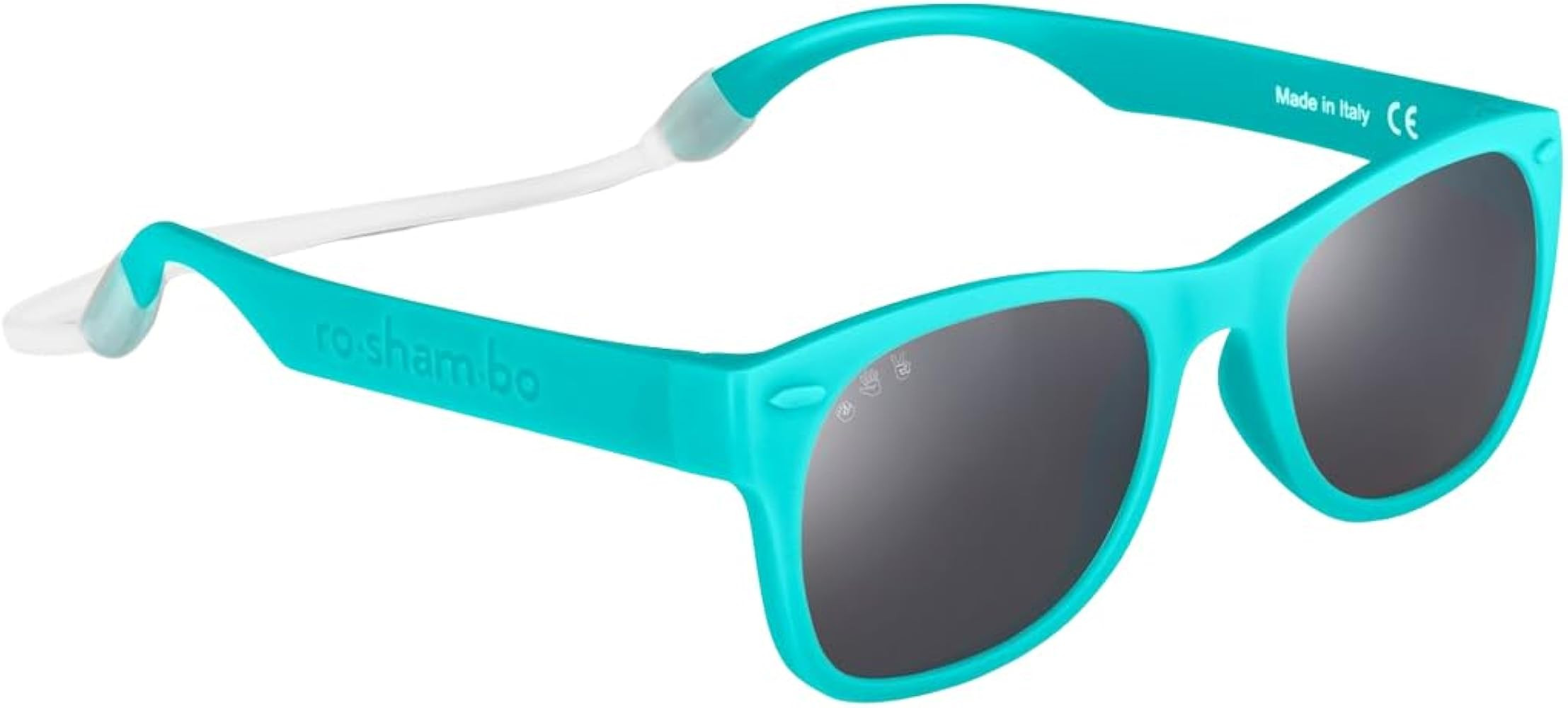 ROSHAMBO Unbreakable Square Sunglasses - Italian Made Polarized - BPA Free with Strap + Accessori... | Amazon (US)