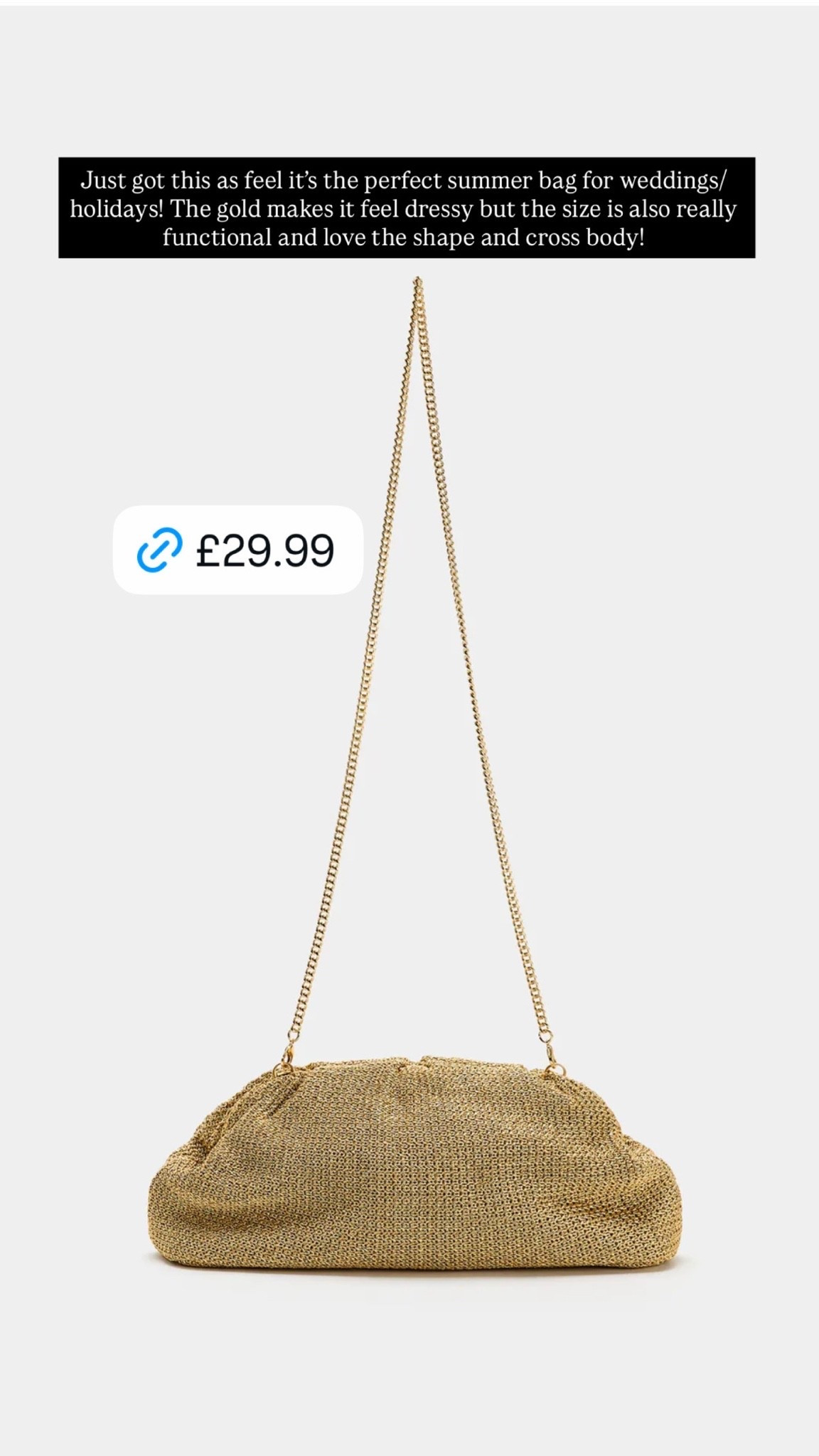 Perfect bag for weddings/summer for £29.99!