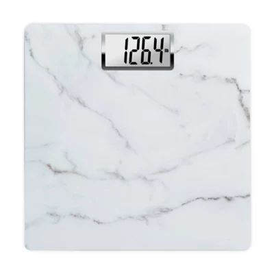 HoMedics® Carrara Marble Digital Bathroom Scale in White | Bed Bath & Beyond