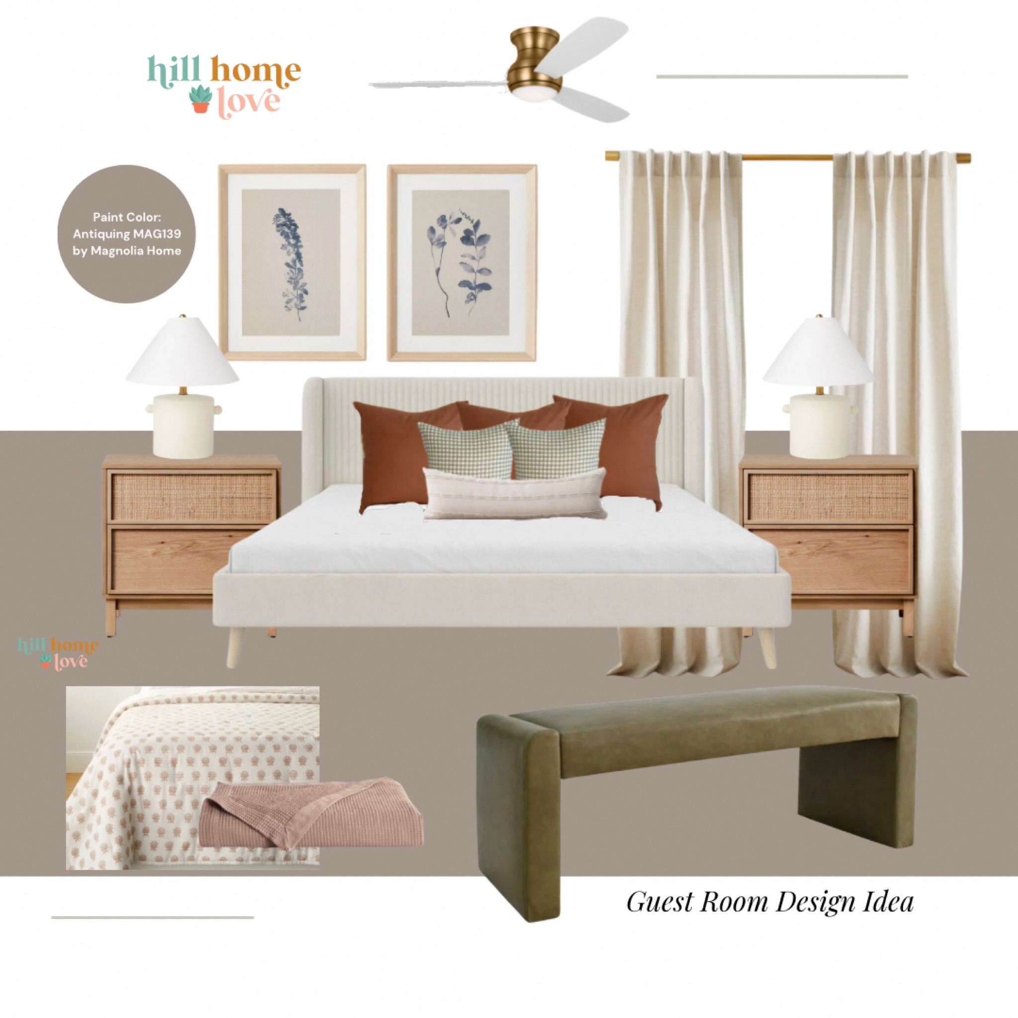 Affordable transitional style guest bedroom design idea. 



#LTKhome #LTKxTarget