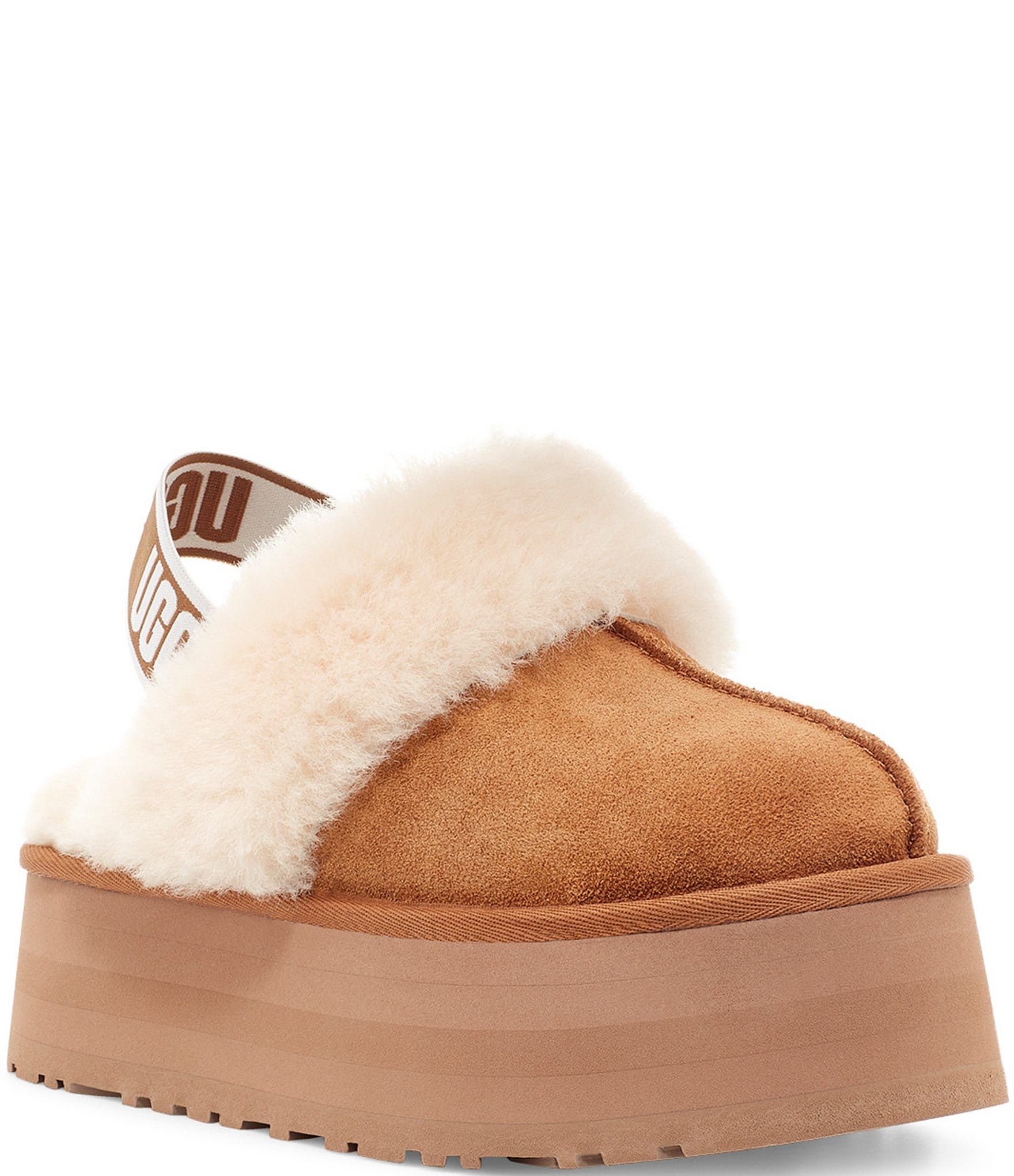 UGG® Funkette Suede Platform Clogs | Dillard's