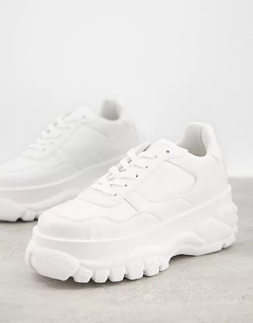 ASOS DESIGN Depend chunky trainers in white | ASOS (Global)