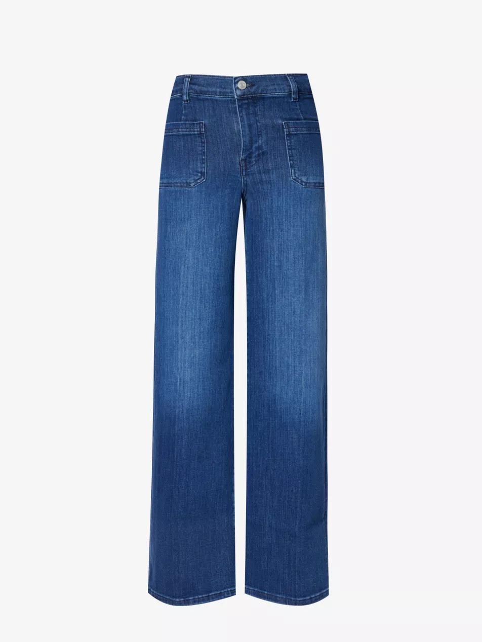 Le Palazzo wide-leg high-rise stretch-denim jeans | Selfridges