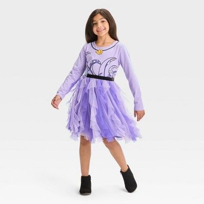Girls' The Little Mermaid Ursula Dress - Purple | Target