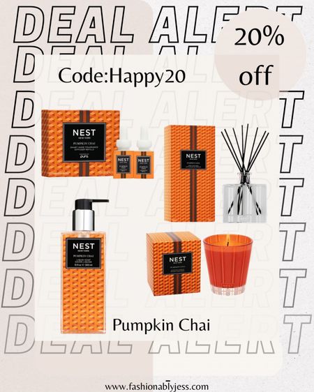 Obsessed with these fall pumpkin spice scents from NEST. Use code: Happy 20 for 20% off! 

#LTKsalealert #LTKstyletip #LTKhome