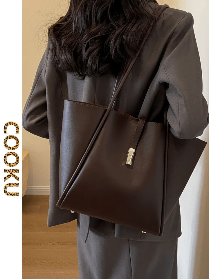 Large Capacity Tote Bag For Women, Shoulder Strap Height 11.8in, Bag Size 16.2in*4.7in*11in, Suit... | SHEIN