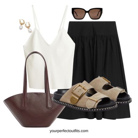 Spring summer look with a black skirt 

#LTKsalealert #LTKfindsunder100 #LTKstyletip