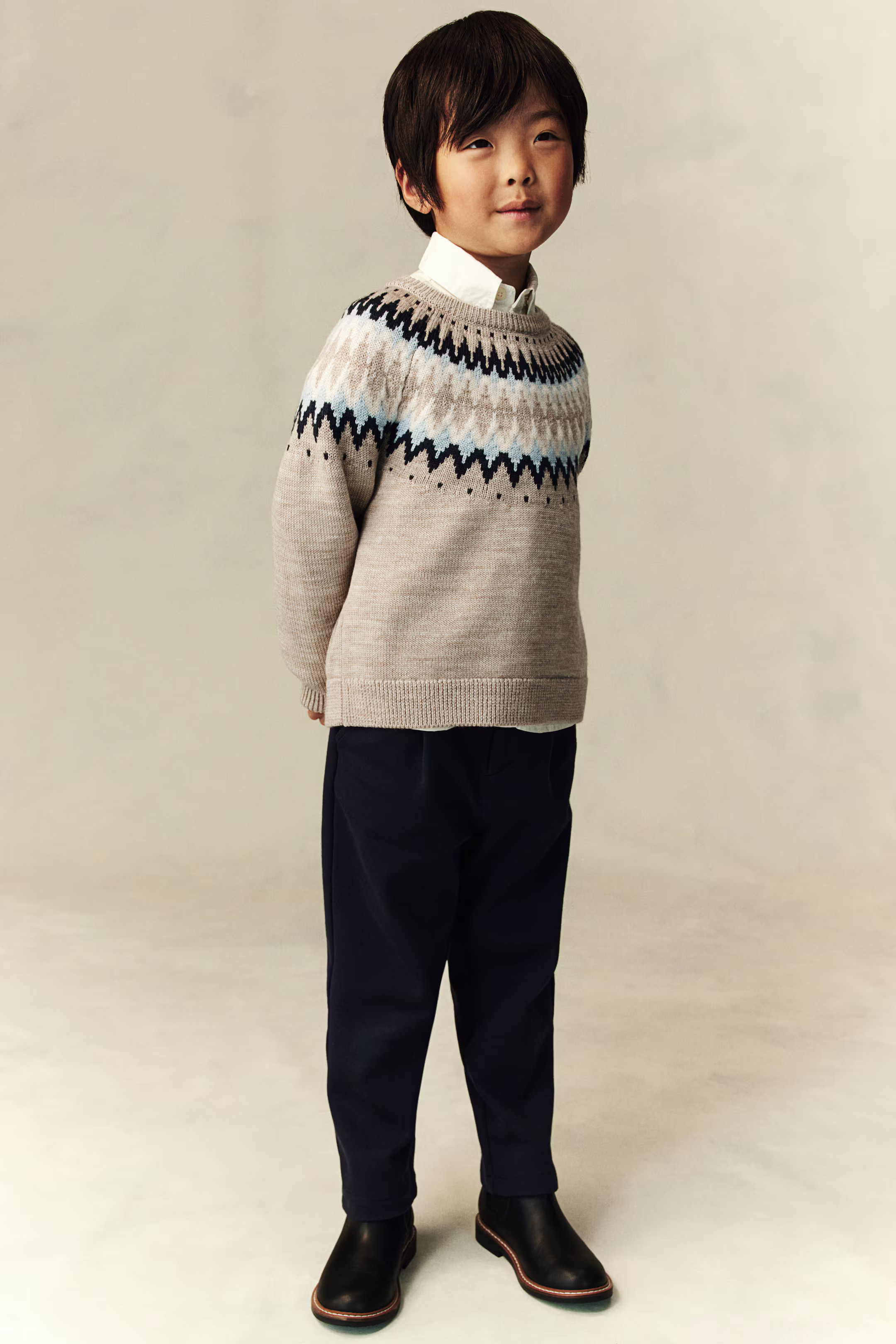 Jacquard-Knit Wool Sweater | H&M (US + CA)