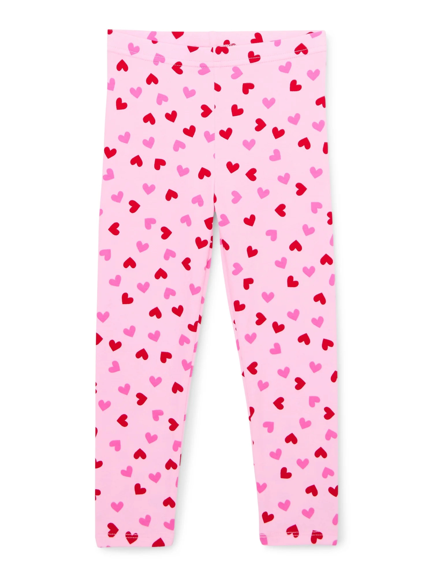 Way To Celebrate Toddler Girl Valentine's Day Heart Leggings, Sizes 12M-5T | Walmart (US)