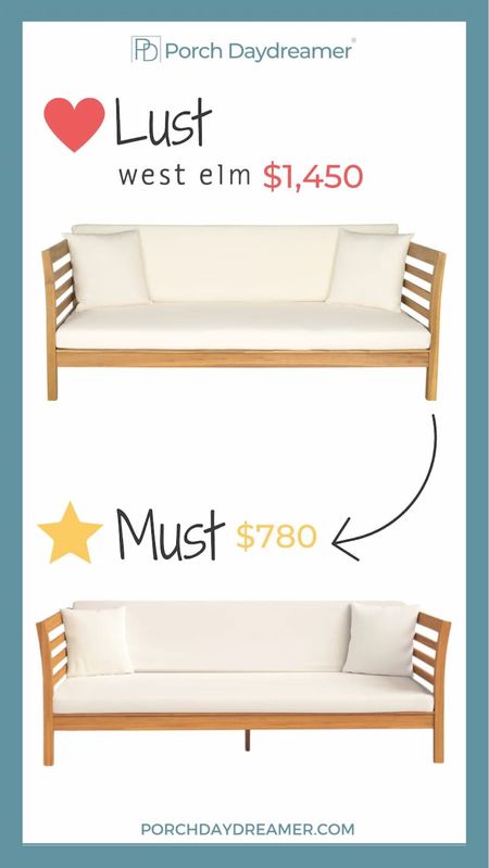 I found the perfect dupe for @westelm outdoor daybed! Buy outdoor furniture for less! #outdoorfurniture #outdoorsofa #westelm 


#LTKSeasonal #LTKhome