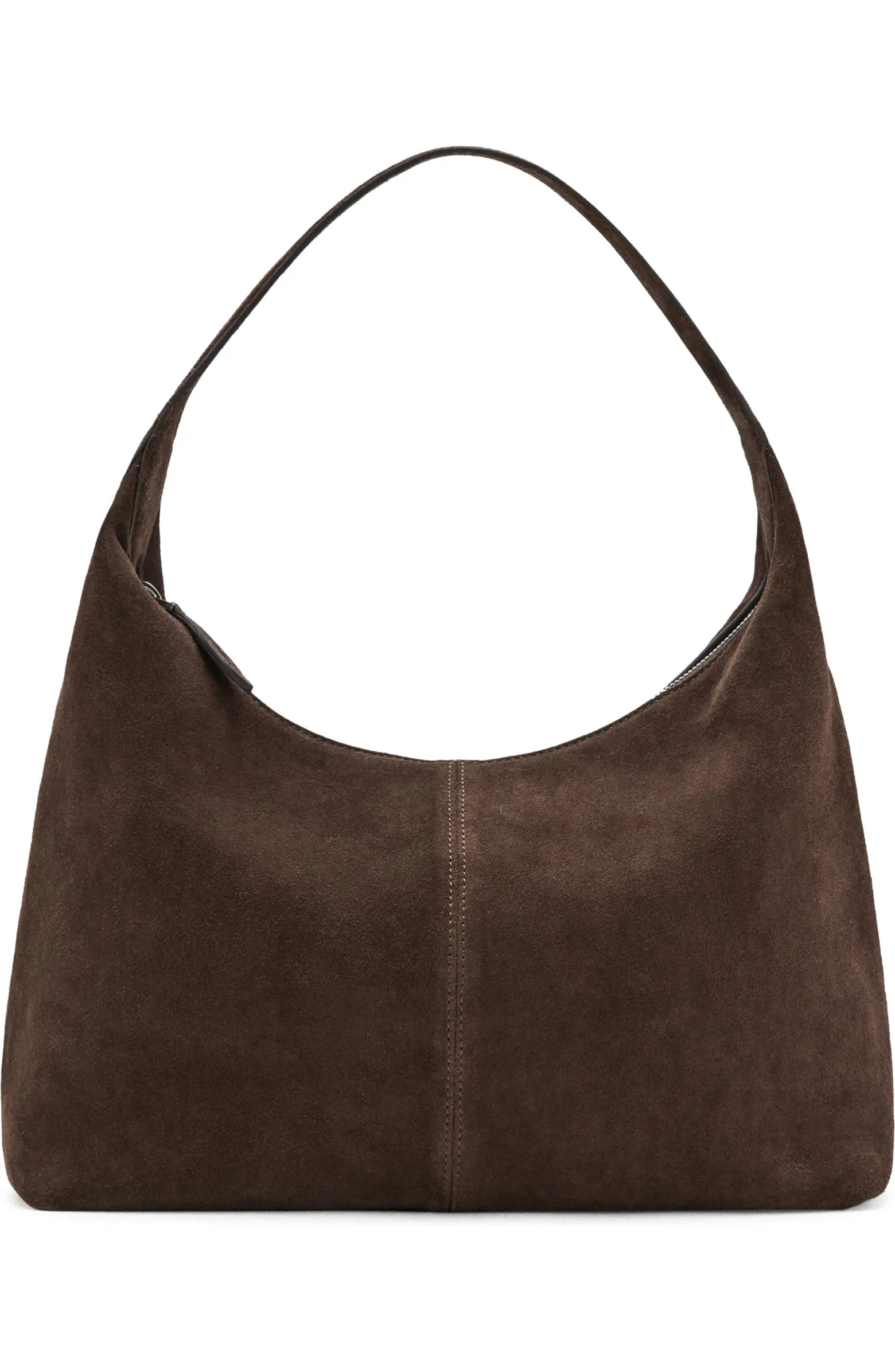 MANGO Stitched Suede Shoulder Bag | Nordstrom | Nordstrom