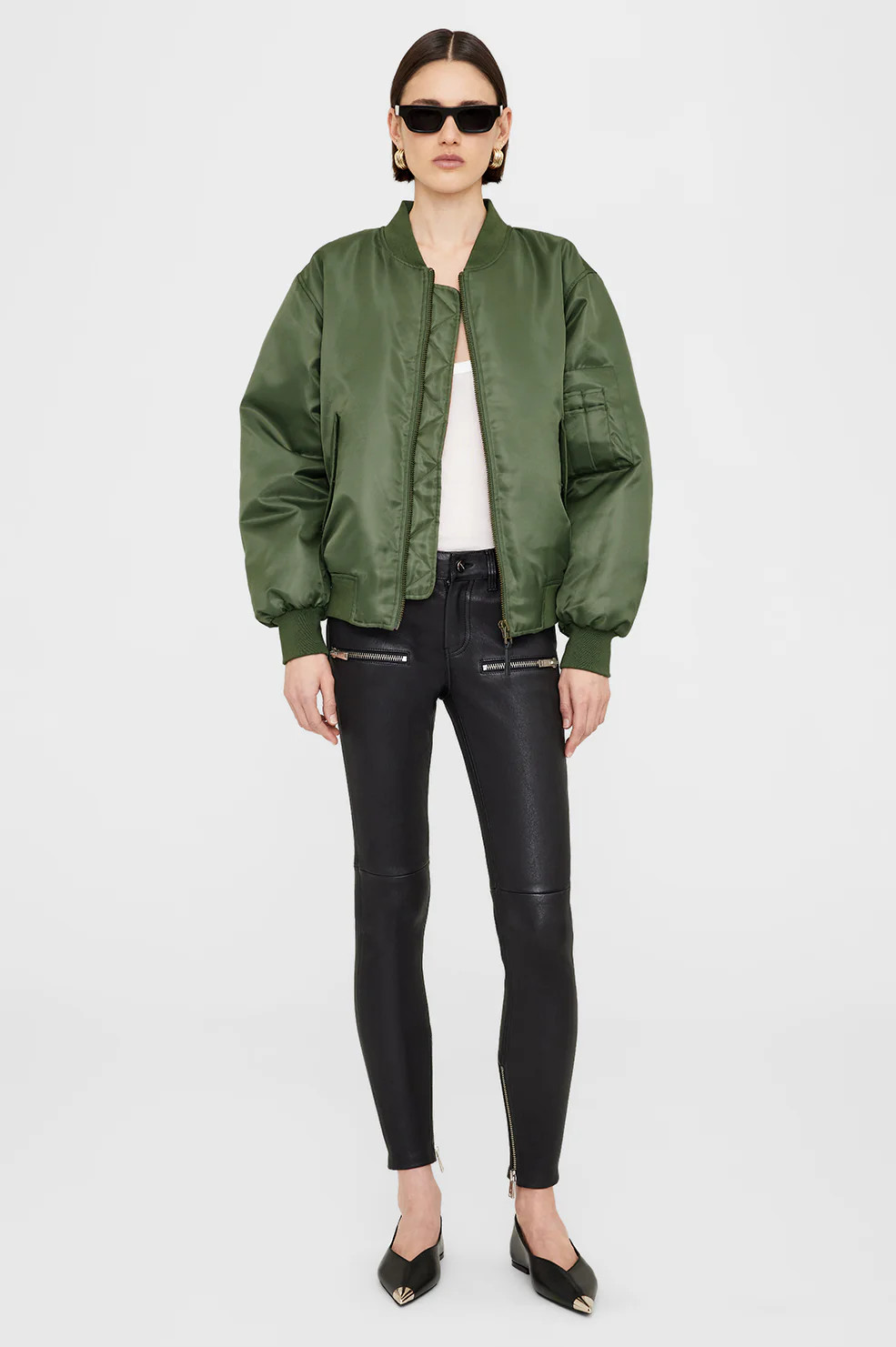 Leon Bomber - Army Green | Anine Bing