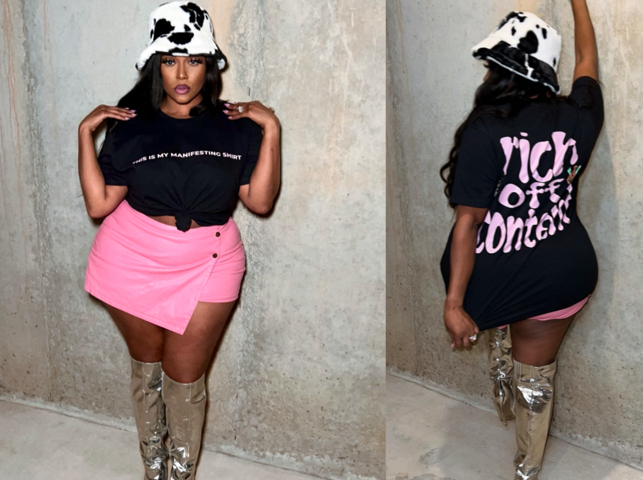 My manifestation merch! 💕 #ootd size xl in top 

#LTKStyleTip #LTKPlusSize #LTKFindsUnder50