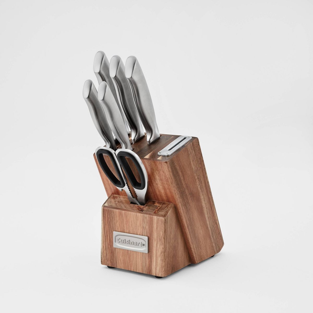 Cuisinart Classic 7pc Stainless Steel Hollow Handle Essentials Knife Block Set with Built in Shar... | Target