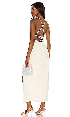 Song of Style Cyndie Midi Dress in White & Ivory from Revolve.com | Revolve Clothing (Global)