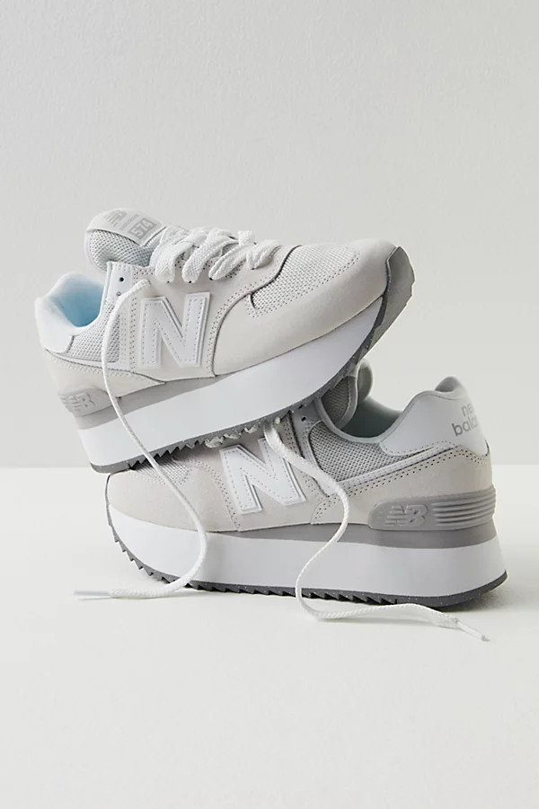 New Balance 574+ Sneakers by New Balance at Free People, Reflect / Rain Cloud / White, US 8 | Free People (Global - UK&FR Excluded)