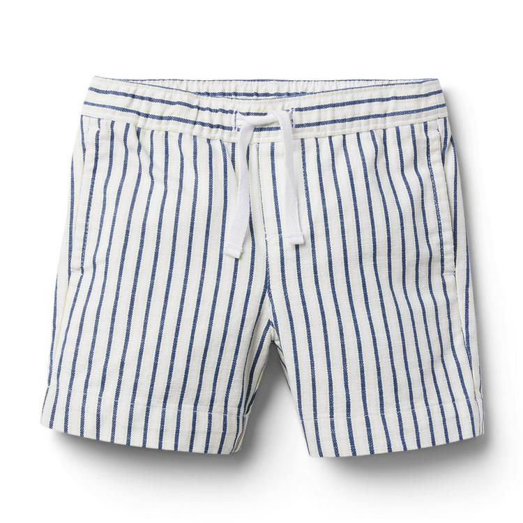 Striped Twill Pull-On Short | Janie and Jack