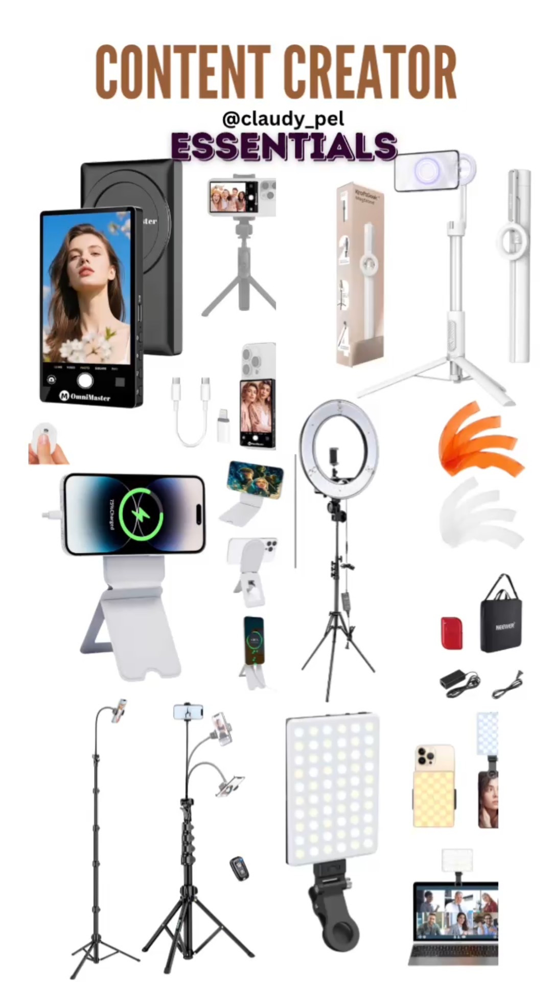 I don't like to gatekeep so here are my must haves as a content creator

#LTKdayinmylife #LTKHome #LTKActive