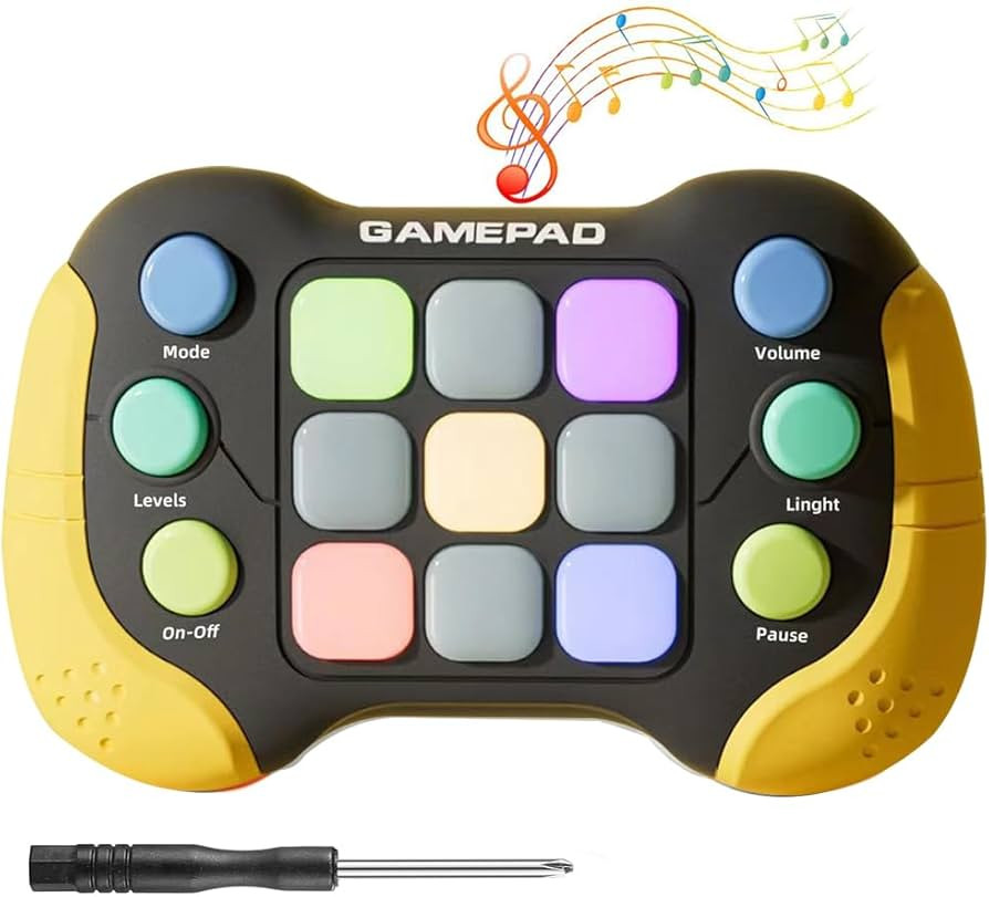 Upgraded Quick Push Game Fidget Toys for Kids, 5 Modes Light Up Flashing Handheld Game for Teens ... | Amazon (US)