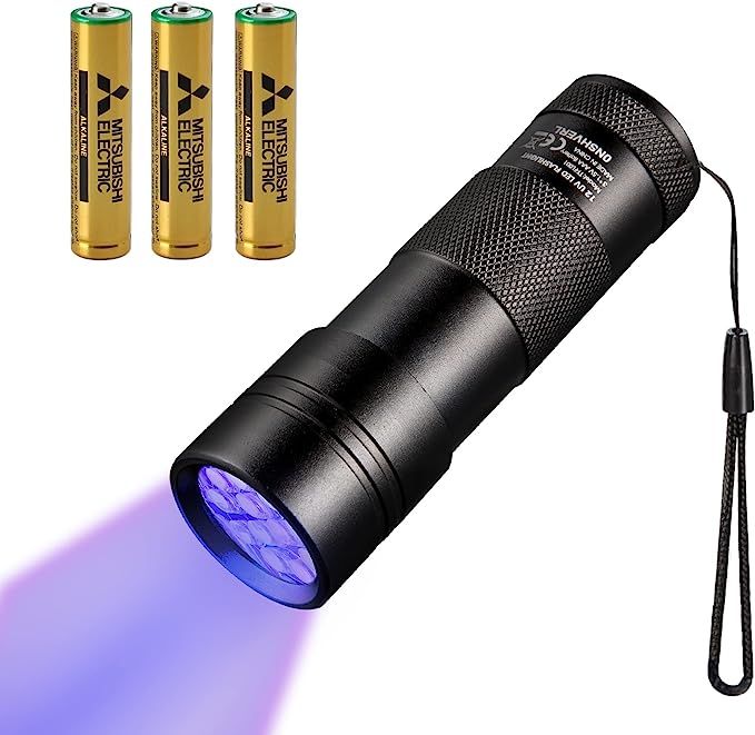UV Flashlight Black Light, Handheld Blacklight Flashlights 12 Led 395nm Mini Light Torch Detector... | Amazon (US)