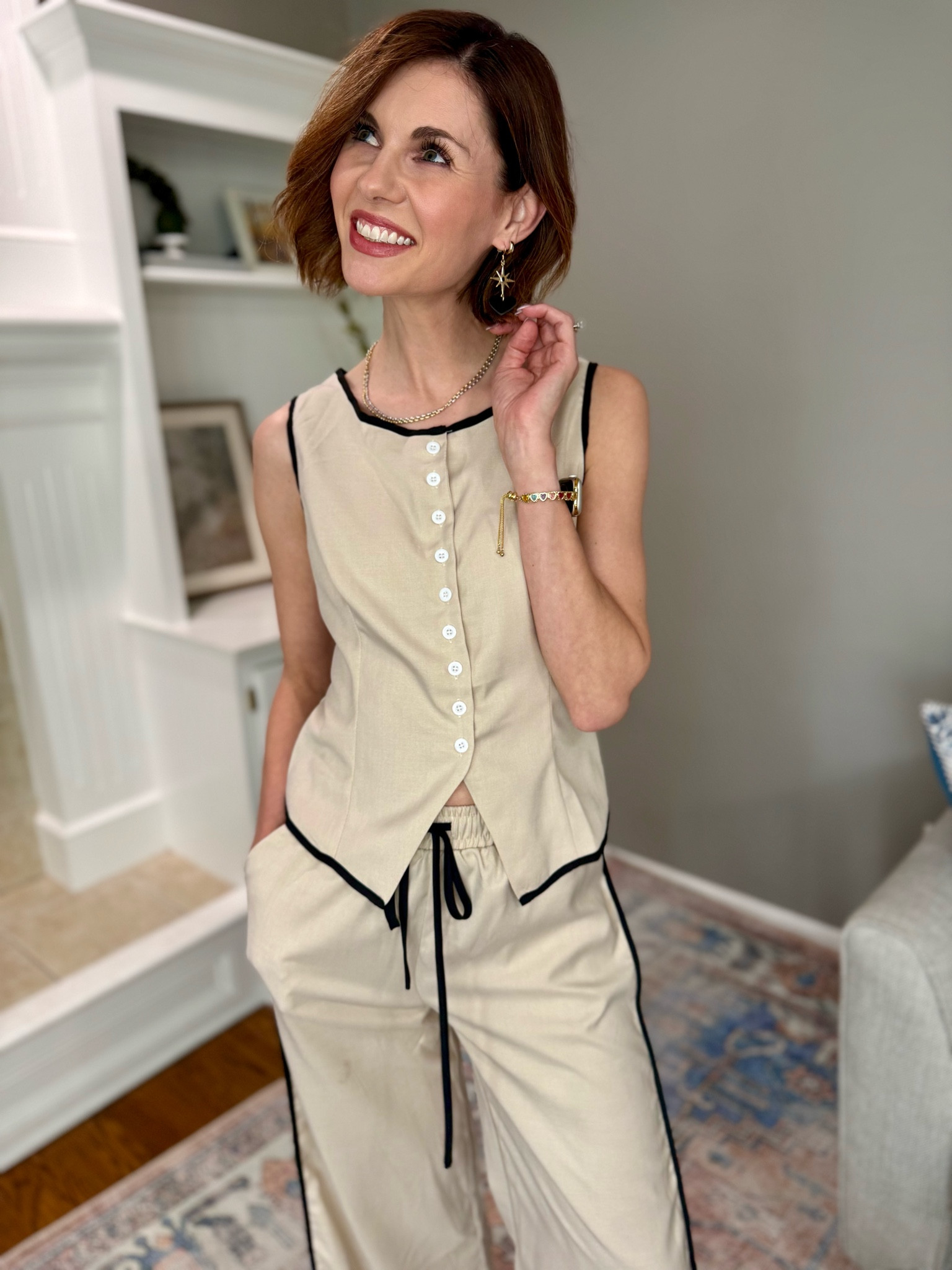 Obsessed with these earrings from @nickelandsuede they’re so fun for a black staple piece! And can we talk about this matching set from @Chicwish so perfect for spring! You can dress up or down! 

#chicwish #chicwishstyle 

Nickel and suede style | matching set | work outfit | chic outfit of the day | spring matching set | business casual 

#LTKootd #LTKSaleAlert #LTKdayinmylife