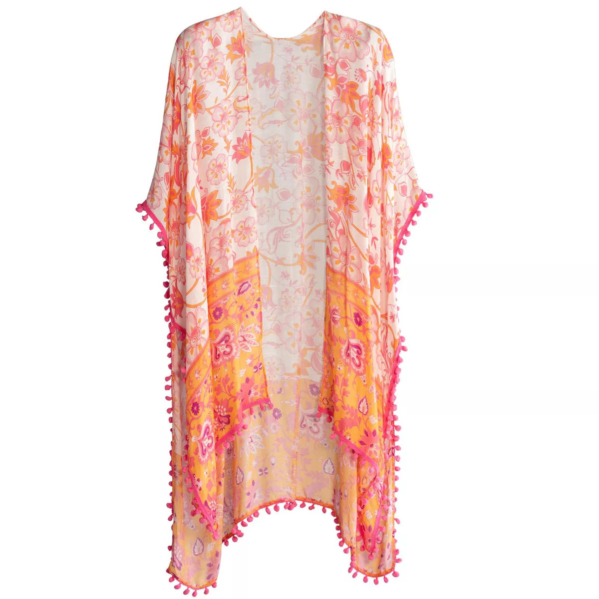 Shiraleah Pink and Orange Floral Cover Up | Target