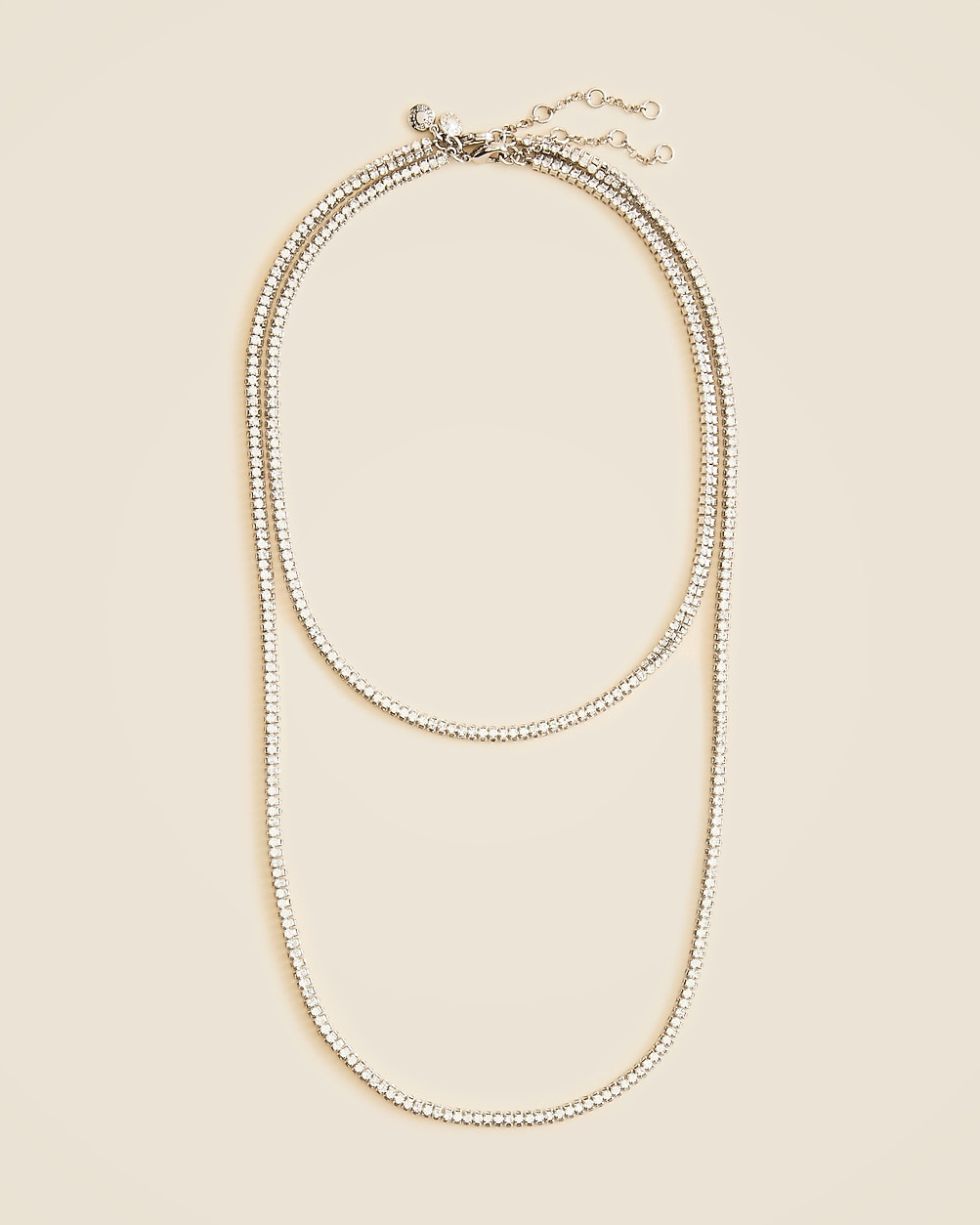 Cubic zirconia cupchain necklaces set-of-two | J. Crew US