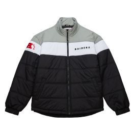 In The Clutch Puffer Jacket Vintage Logo Oakland Raiders | Mitchell & Ness