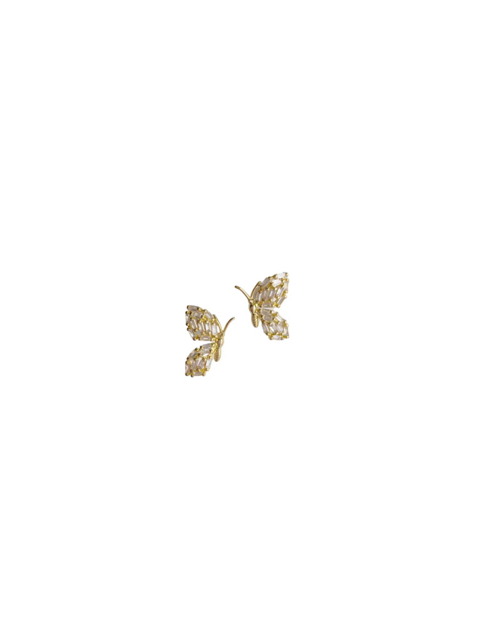 petite garden butterfly studs | Nicola Bathie Jewelry