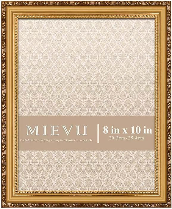 8×10 Picture Frame Gold - Picture Frames for Wall Hanging And Tabletop Display, Ornate Photo Fra... | Amazon (US)