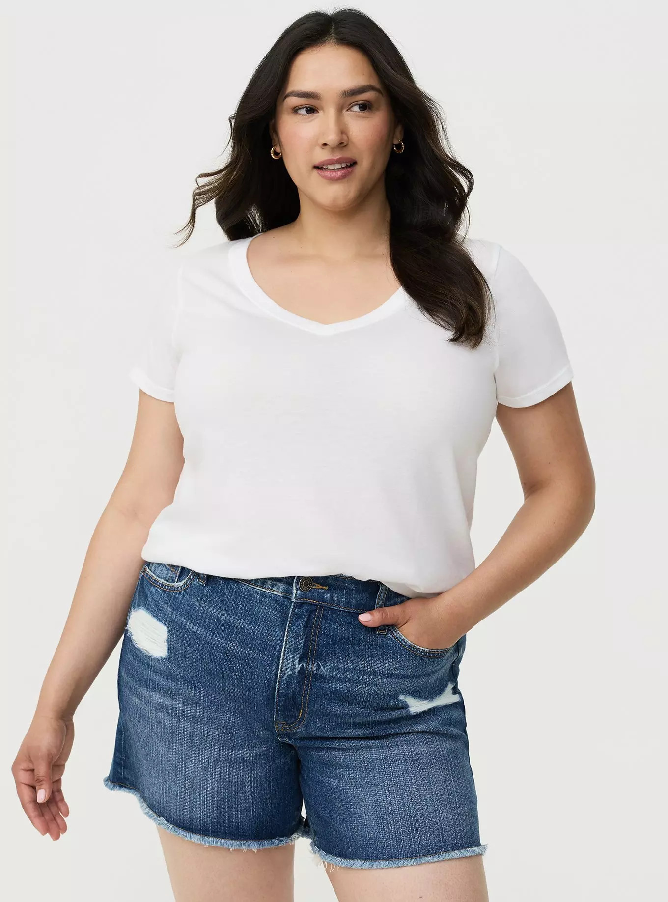 Girlfriend Signature Jersey VNeck Tee | Torrid (US & Canada)
