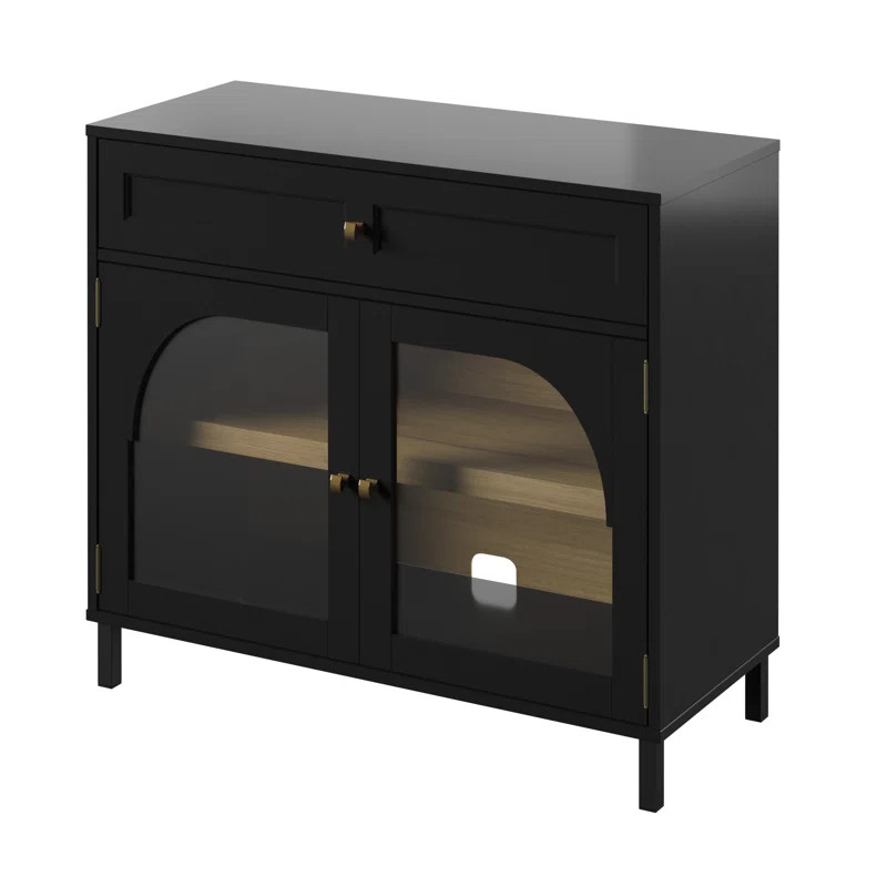 Quamaine 32'' Tall 2 - Door Accent Cabinet | Wayfair North America