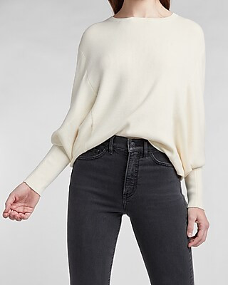 Blouson Sleeve Crew Neck Sweater | Express