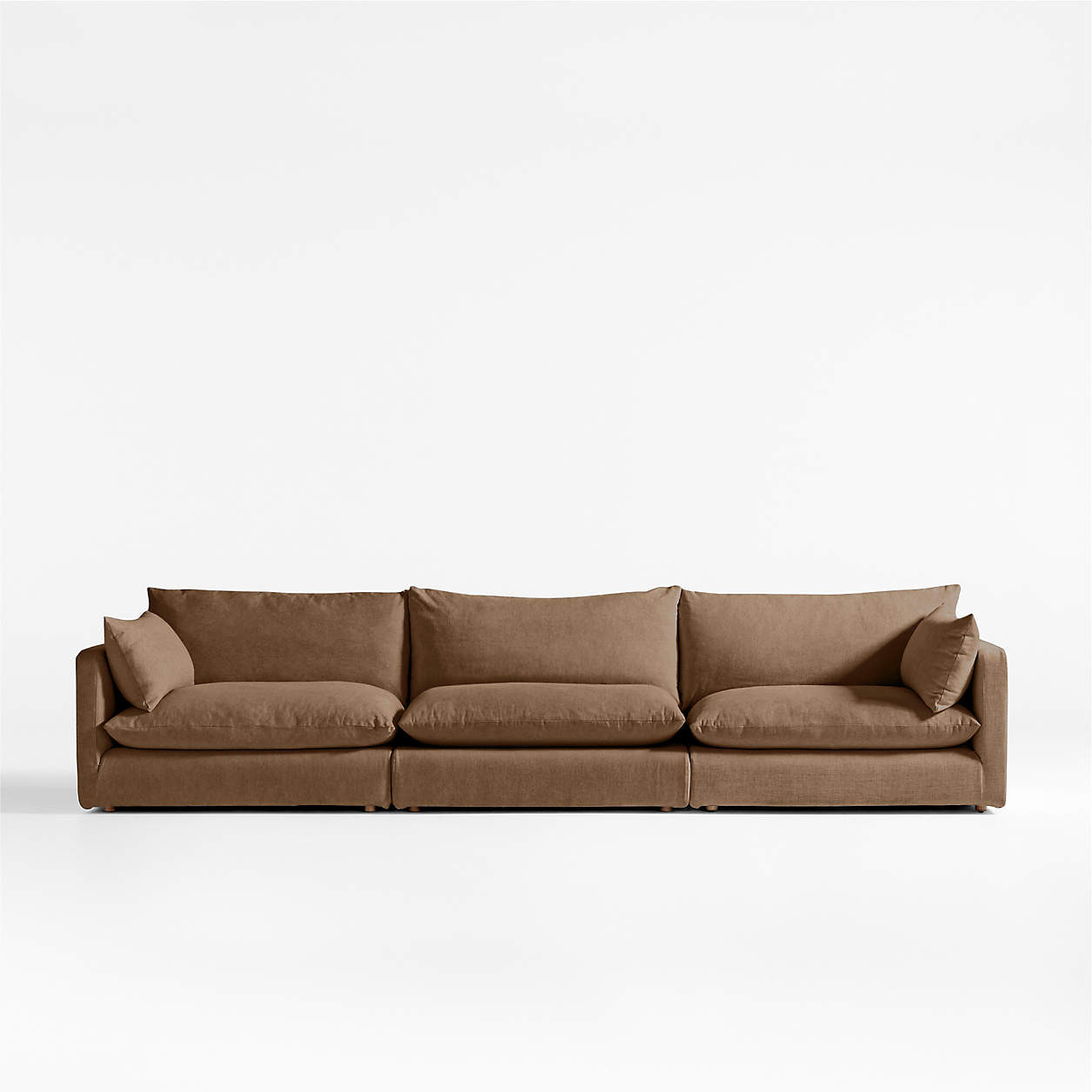 Unwind Modular 3-Piece Slipcovered Sectional Sofa + Reviews | Crate & Barrel | Crate & Barrel