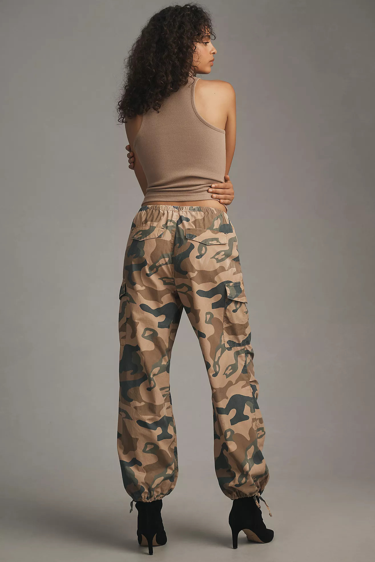 Pilcro Printed Camo Parachute Pants | Anthropologie (US)