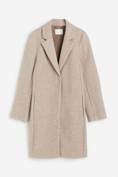 Cappotto monopetto - Beige mélange - DONNA | H&M IT | H&M (FR, IT, ES, PT, BE)