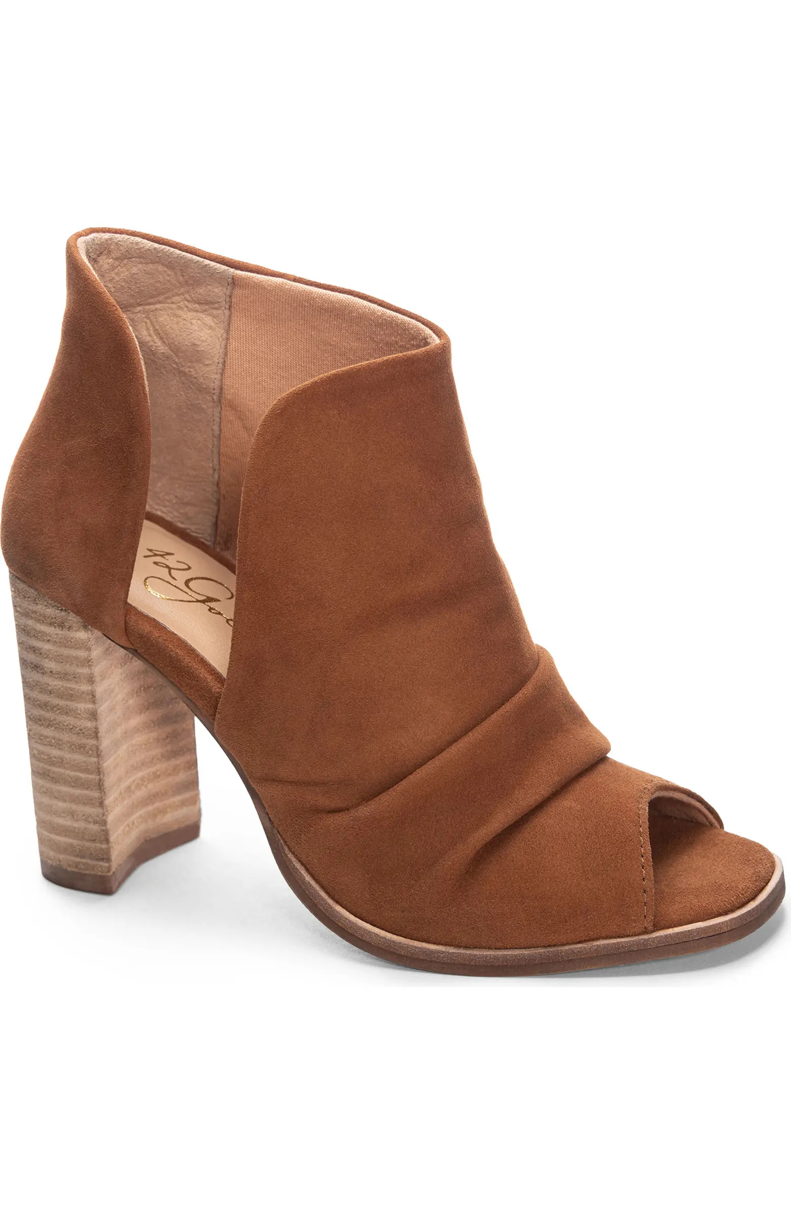 42 Gold Loyalty Open Toe Bootie (Women) | Nordstrom | Nordstrom