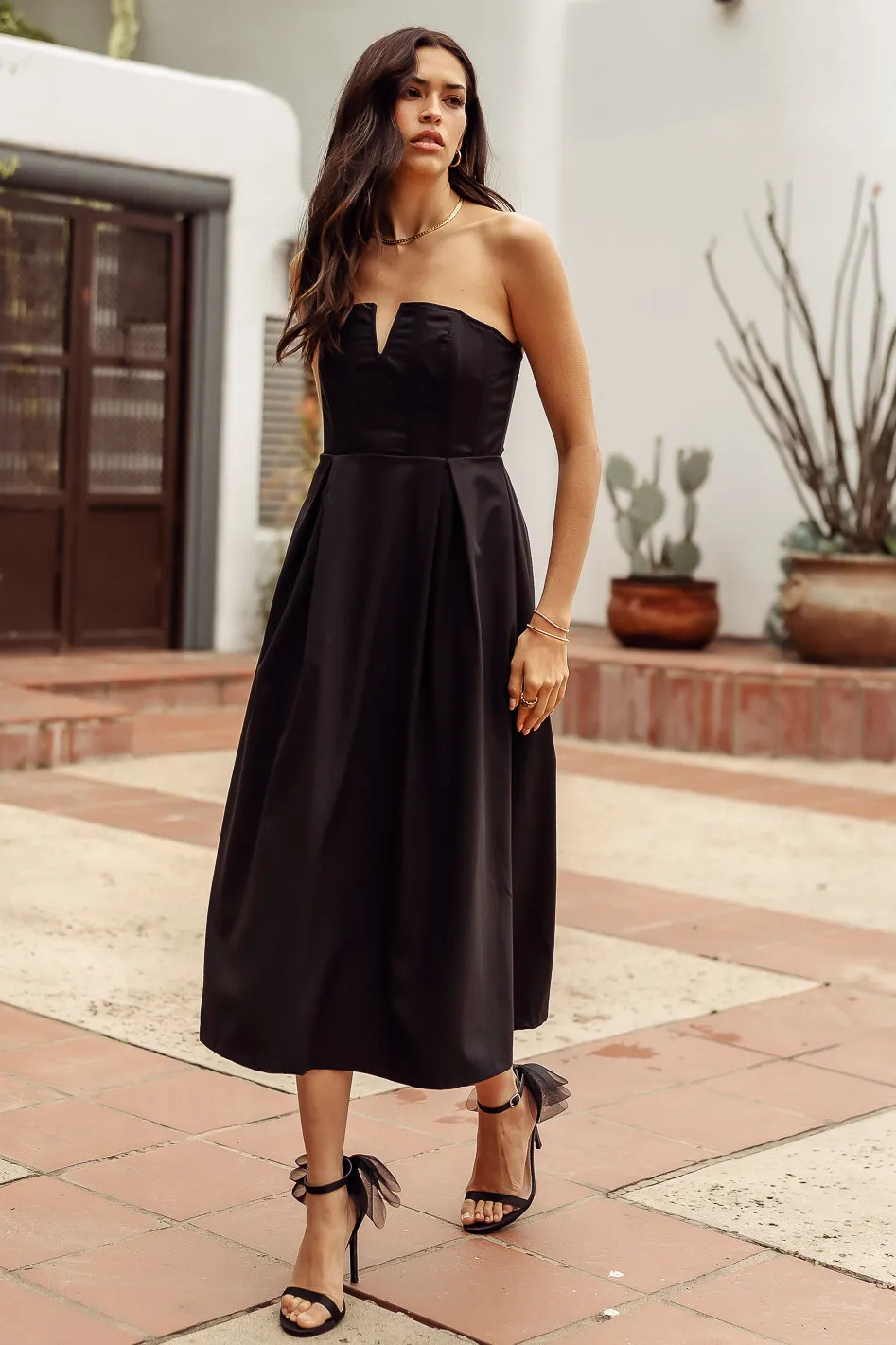 Clover Midi Dress in Black | Böhme US