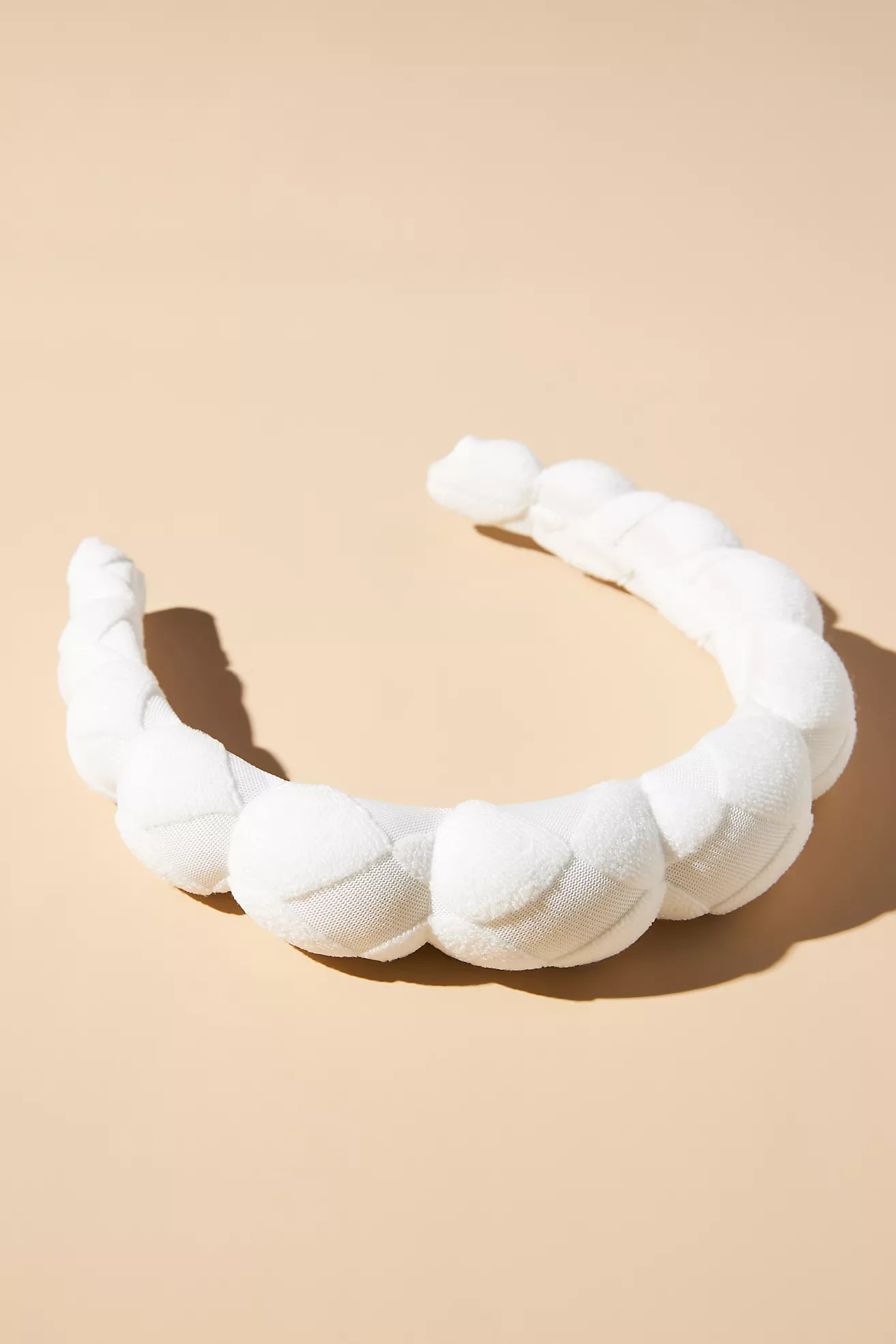 Terry Checkered Puff Twist Headband | Anthropologie (US)