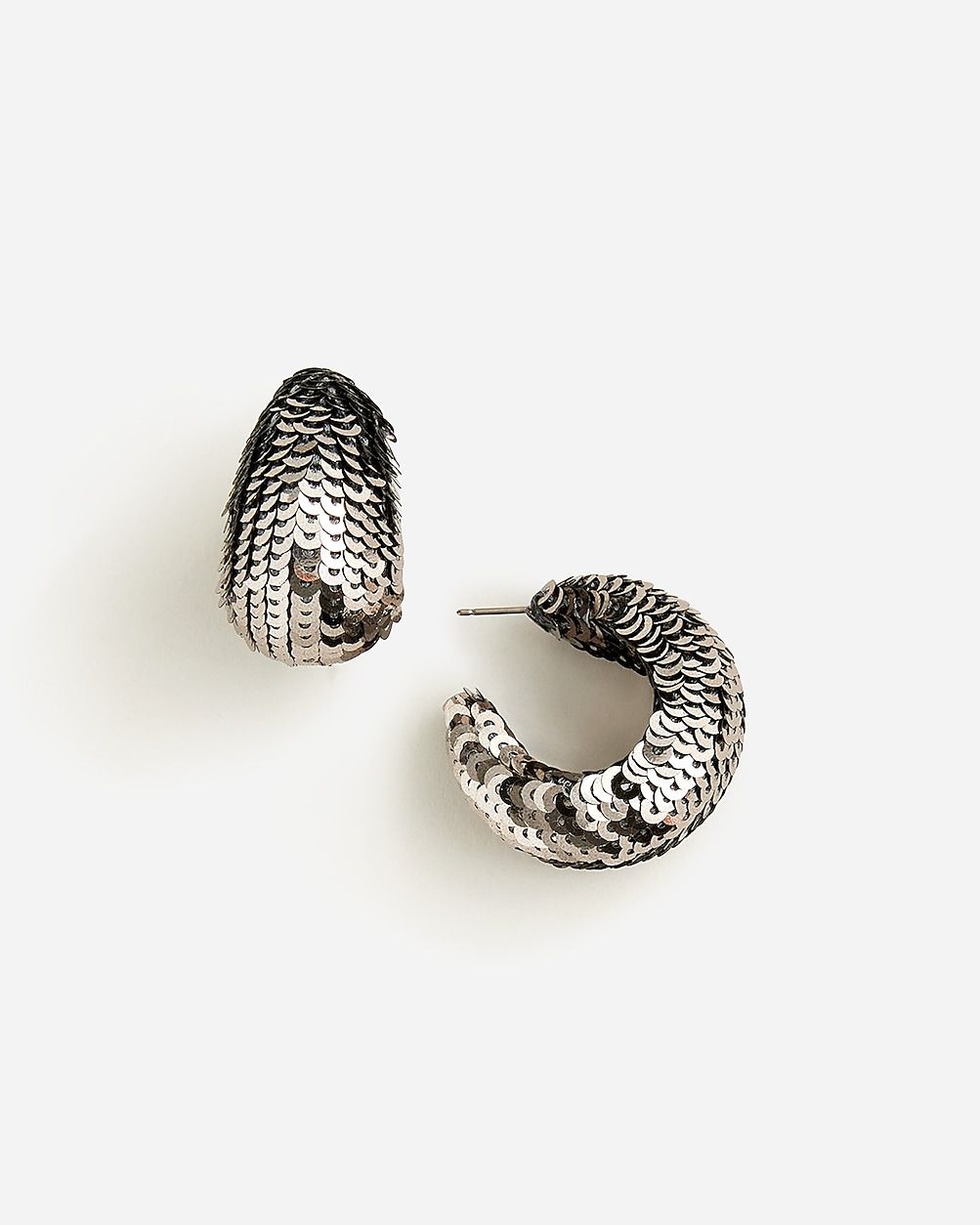 Sequin hoop earrings | J.Crew US