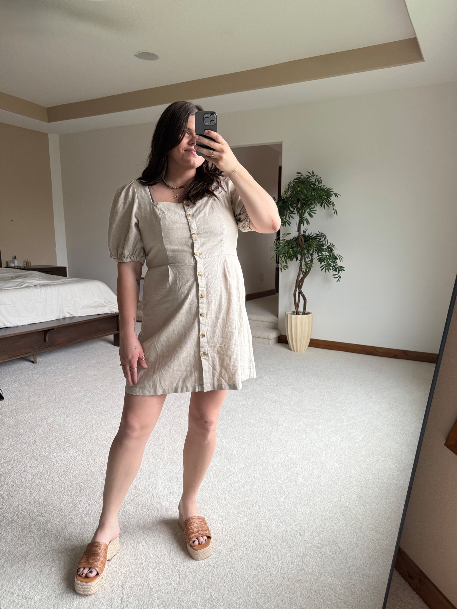 Gorgeous structured dress - faux linen from old navy! Wearing xl and comes in many colors. 

Work wear, office outfit, midsize, bump friendly 

Wearing 20 weeks pregnant!

#LTKWorkwear #LTKMidsize #LTKBump