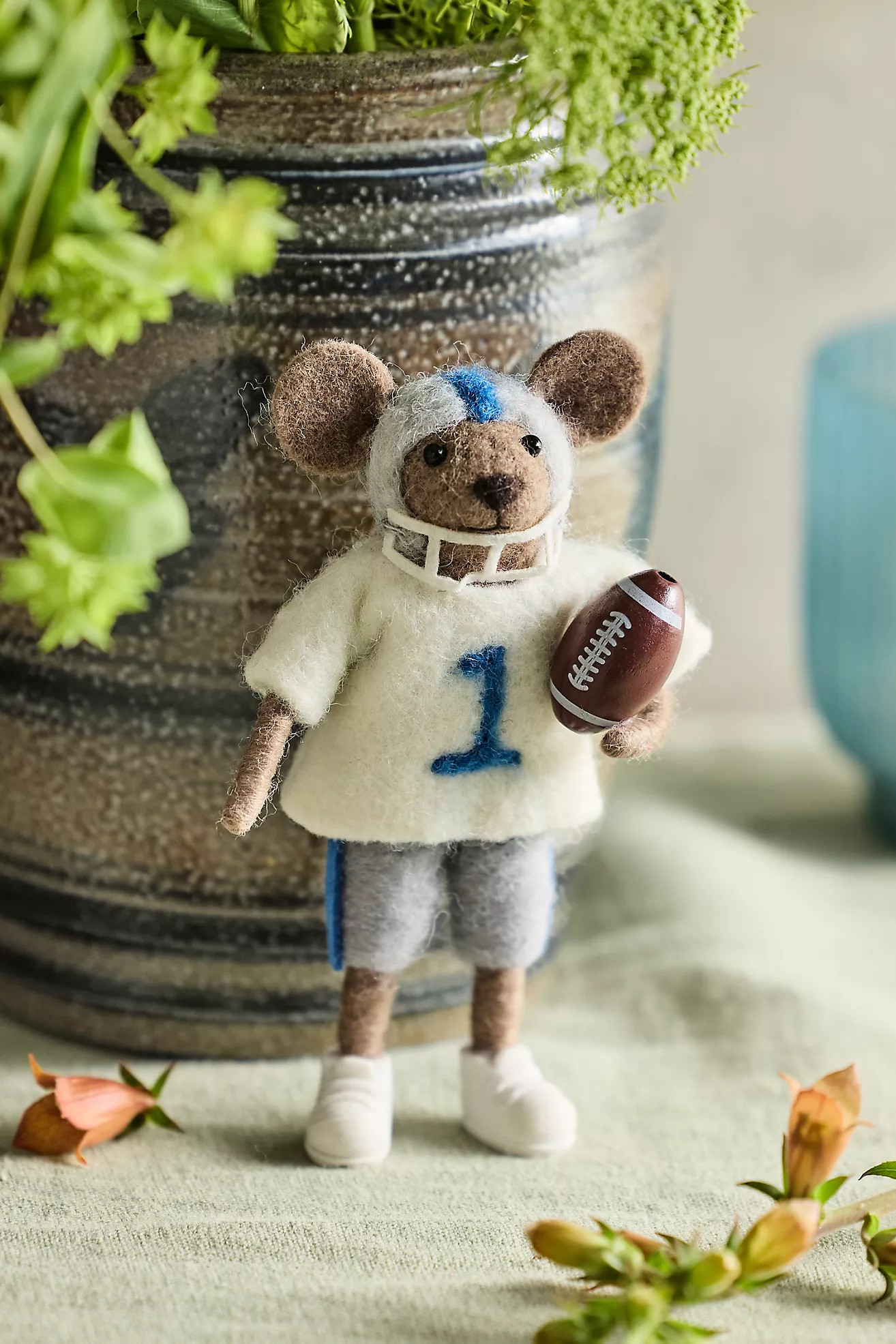 Football Mouse Felt Critter | Anthropologie (US)