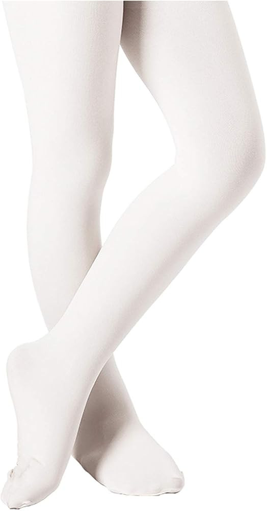 DIPUG Ballet Tights for Girls - Thick Soft Footed Dance Tights for Toddlers and Kids | Amazon (US)