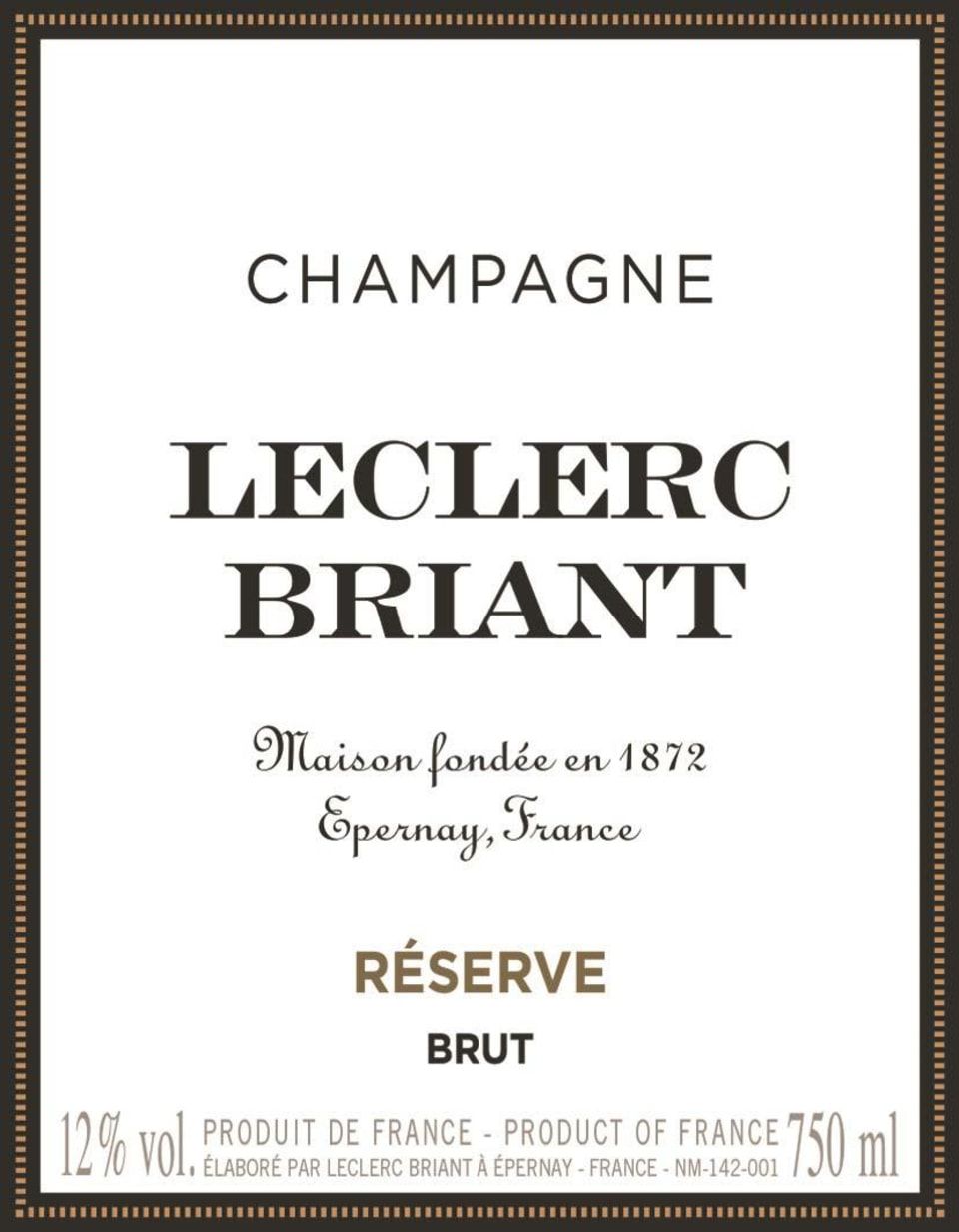 Champagne Leclerc Briant Brut Reserve | Wine.com | Wine.com